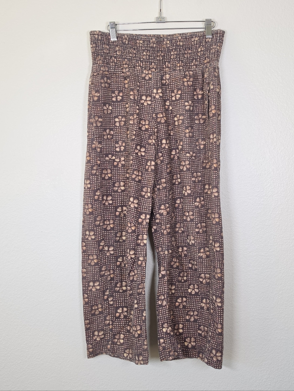 Pilcro Brown Printed Wide-Leg Pants - Picture 3 of 7
